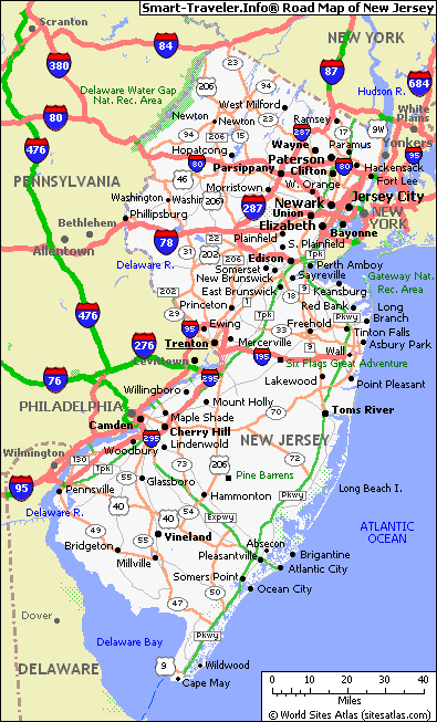Map New Jersey